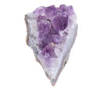 ULTECHNOVO Natural Amethyst Crystal Cluster Desktop Ornament in Purple, Irregular Crystal Decoration for Home and Gardening, Easy to Clean and Safe for Fresh and Salt Water Use