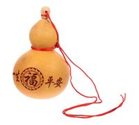 ULTECHNOVO Natural Carved Gourd Pot with Cork Capacity Wine Container for Home and Restaurant Handmade Gourd Ornament for Wine Lovers Khaki