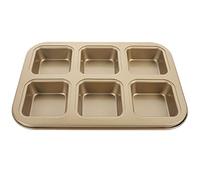 ULTECHNOVO Non-stick Square Baking Pan Jumbo Muffin Pan Heat- for Professional Cakes Breads
