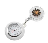 ULTECHNOVO Nurse Fob Watch Black Alloy Clip-on Pocket Watch for Women | Dial, Adjustable Date and Weekday Display, Water Resistant, Medicine Use for Paramedic Doctor