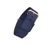 ULTECHNOVO Nylon Braided Watch Band Watch Replacement Strap Simple Watchband with Easy to Resize and Secure Buckle Rose Gold Buckle Fashion Classic Timeless Design for Occasion