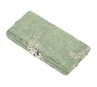 ULTECHNOVO Oboe Reed Box Silk Surface Oboe Reed Storage Holder Green Musician Accessories for Organizing