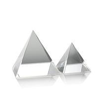 ULTECHNOVO Optical Glass Pyramid Prism Desk Ornament Crystal Pyramid Rainbow Principle Home Decor
