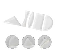 ULTECHNOVO Optical Lens Kit 5-Piece Glass Lens Set Including Convex Concave Semicircular Triangular Rectangular Lenses for Physics Teaching and Science Education Experiments