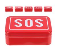 ULTECHNOVO Outdoor Survival Toolbox Metal Compact Case Pocket-Sized Pill Carrying Box for Travel Tiny Pill Case and Small Daily Medicine Container Tray Organizer