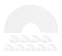 ULTECHNOVO Paper Fans White Circular 13inch 10pcs Sublimation Blank Handheld Fans with Optimized Paper Weight and Ink Absorption for Crafting for Parties and Schools DIY Projects