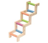 ULTECHNOVO Parrot Ladder Providing Physical Activity and Beak Conditioning Made of Wood with Assorted Colours Random Color for Parrots and Birds in Cages