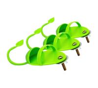 ULTECHNOVO Parrot Perch Stand Made of Sturdy Abs Material 3pcs with Cuttlebone Holder and Food Basket Clip with Multifunctional Design for Birds for Homes and Pet Shops