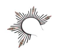 ULTECHNOVO Party Radiant Headband Cosplay Light Lightweight Retro Plastic Metal Hair Accessory Easy to Wear for Mothers Girlfriends at Parties and Beauty Pageants