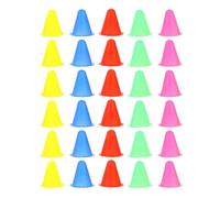 ULTECHNOVO Pe Mini Traffic Cones Sports Training Cones 30pcs for Roller Skating Practice Smooth Surface and Soccer Agility for Games at Parties and Events