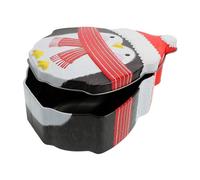 ULTECHNOVO Penguin Tin Box Metal Candy Tins Large Christmas Favor Boxes for Party Treats Empty Tinplate Storage for Holiday Decorations