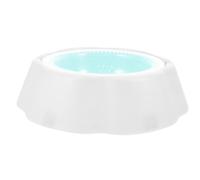 ULTECHNOVO Pet Drinking Bowl Cooler Bowl White Green Pp Material Not Easily Overturned Keeps Water Or Food Cool for Household Pet Drinking