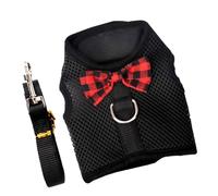 ULTECHNOVO Pet Harnesses Set Pet Vest Harness Safe High Safety Factor Nylon Mesh Cloth Bow Decoration Vest Style for Exploring The Outdoor World Suitable for Dogs