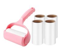 ULTECHNOVO Pet Lint Roller Cleaning Tool Plastic Sticky Roller with 1 Handle 1 Dust Cover and 5 Rolls 60 Sheets Quick Operation Effective Hair Remover for Clothes Home and Travel