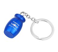 ULTECHNOVO Pet Urn Pendant Key Chain Lightweight Metal Ash Keepsake for Friends Who Have Lost Their Pets, Easy to Carry Blue Mini Urn Container that Can be Carried in Purse or Handbags