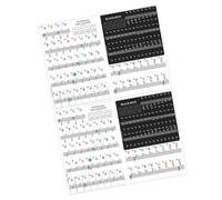 ULTECHNOVO Piano Keyboard Stickers Wear-resistant and Anti-sweat 2 Sets Pvc Labels for Introductory Piano Learning Suitable and Electronic Organ Keys
