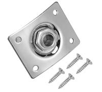 ULTECHNOVO Pickup Replacement Part Made of Copper and Iron Easy to Install with Screws Electric Guitar Jack Socket 2pcs 6.35mm Silver Plug for Guitar Accessories