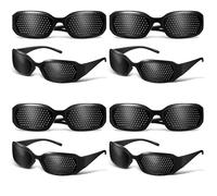 ULTECHNOVO Pinhole Glasses Eye Care Tool Full Frame Anti-Glare Glasses for Improvement and Eye Fatigue Relief with Durable Pc Frame for Adults and Children