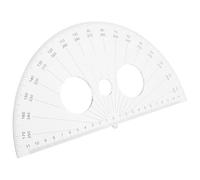 ULTECHNOVO Plastic 180 Degrees Protractor 9.6 Inch Half Circle Angle Ruler for School Geometry and Drafting Tasks