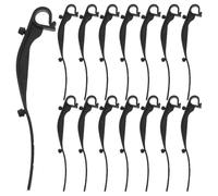 ULTECHNOVO Plastic Gutter Guard Clips 50Pcs Black Secure Mesh Fasteners for Leaf Screen Protection and Windproof Hooks for Gutter Drainage Maintenance