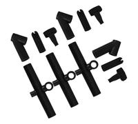 ULTECHNOVO Plastic Kite Frame Connector Kit Cross Straight Tee and Duckbill Fittings 12pcs with Angled Tee for DIY Kite Assembly Lightweight Universal Compatibility for Parks and Family
