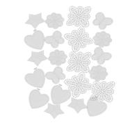 ULTECHNOVO Plastic Mesh Canvas Sheets for Boys and DIY Crafting 25Pcs Plastic Canvas Shapes Set Including Butterflies Stars Hearts Flowers for Needlepoint Embroidery Cross Stitch Yarn