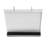 ULTECHNOVO Plastic Sign Holder,A5 Table Card Multi-Page Flip Display,T Shape Double-Sided Desktop Display Holder,Perfect for Restaurants,Wedding,Office,Store (Horizontal-8.5x8.8")