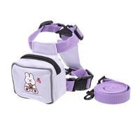 ULTECHNOVO Polyester Cat Backpack Harness with Long Training Leash for Cats and Small Dogs, Comfortable Hanging Rope Design, Suitable for Pet Training and Going, Fits 1.5-3.5kg Pets