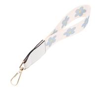 ULTECHNOVO Polyester DIY Handbag Wrist Strap for Women with Flower Design, Simple and Stylish, for Clutch Bags and DIY, White Colour Wristlet for Elegant Embellishing