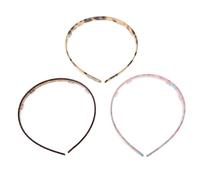 ULTECHNOVO Portable Acetate Sheet Hairbands Lightweight and Chic Tortoiseshell Headbands 3pcs for Women Female Hair Accessory for Daily Use and Face Washing