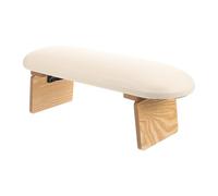 ULTECHNOVO Portable Arm Rest for Nail Salon Hand Rest for Manicure 12x6x3inch Not Easily Deformed Safe Placement Wood Pu Sponge Professional Salon Worker Clients at Home Manicure Work