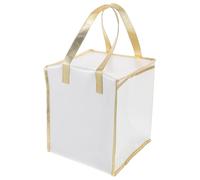 ULTECHNOVO Portable Cake Storage Bag Thermal Insulation Handheld Tote White