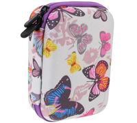 ULTECHNOVO Portable Camera Bag with Built-in Mesh Pockets Made of Sturdy Oxford Cloth Compatible with Small Digital Cameras for Travelling and Organising USB Cables and Accessories