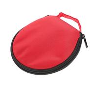 ULTECHNOVO Portable CD DVD Storage Case Lightweight Disc Holder Pouch Large Capacity Oxford CD Wallet for Car and Home Use Red Color