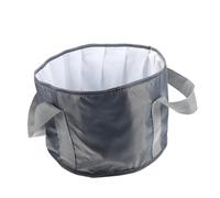 ULTECHNOVO Portable Folding Foot Bath Basin Heat Preservation Water Bag Small Grey Travel Soaking Tub Outdoor Foot Spa Bucket