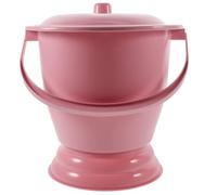 ULTECHNOVO Portable Handheld Chamber Pot with Lid for Home Use, Made of Sturdy Pp Plastic, Can be Sterilized with 100℃ Hot Water, Easy to Carry, Suitable for Elderly
