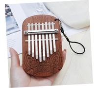 ULTECHNOVO Portable Small Kalimba Thumb Piano Ergonomic Wooden Musical Instrument for Beginners and Adults Easy to Play Finger Piano with Beautiful Melody for Home and Travel Use