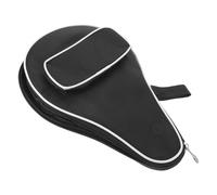 ULTECHNOVO Portable Table Tennis Racket Case Black with Ball Pocket | Oxford Cloth, Full Surround Zipper and Buffer Lining, Quick Access for Commutes and Training Sessions