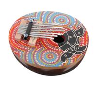 ULTECHNOVO Portable Thumb Piano 7-key Mini Musical Instrument with Accurate Tone, Metal Keys, Coconut Shell Body, for Music Practice and Relaxation Random Color Assorted style