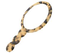 ULTECHNOVO Portable Vintage Handheld Makeup Mirror with Handle, Small round 14.2cm Acetate Board Compact Cosmetic Mirror for Travel and Daily Use