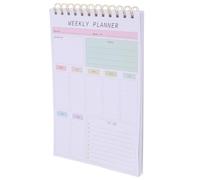 ULTECHNOVO Portable Weekly Journal Weekly Planner Planner A5 104 Pages Undated Versatility Portable Elegant Design with Cover for Home on The Go Students