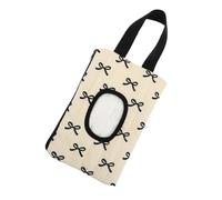 ULTECHNOVO Portable Wipes Dispenser with Ribbon Bow Design Hanging Wet Wipe Case for Stroller and Diaper Bag Reusable and Easy Access for Outings