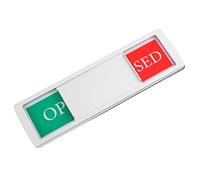 ULTECHNOVO Privacy Signboard Sliding Open Close Door Indicator Magnetic Office Restroom Home Conference Room Sign 7X2 Inches Practical Communication Tool