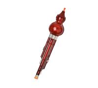 ULTECHNOVO Professional Portable Chinese Hulusi Cucurbit Flute for Beginners Smooth Tone Wind Instrument Learn Traditional Musical Instrument for Students and Adults C Key Lightweight and
