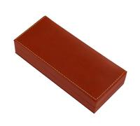 ULTECHNOVO Pu Leather Pen Box for Home Storage Decorative and Sturdy Pen Case with Elegant Brown Finish Compact Design for Students