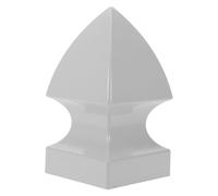 ULTECHNOVO PVC Gothic Pyramid Post Cap for Railing Post Base Cover Universal Fit with Classic Gothic Style Suitable for Outdoor Use on Banister Railing Curved Ends and Corridors