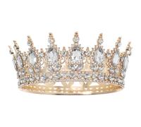 ULTECHNOVO Queen Rhinestone Crown For Women: Royal Crystal Headband For The Bride Headpiece For The Quinceanera Hair Accessories For Costume Parties Weddings Birthdays Proms