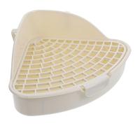 ULTECHNOVO Rabbit Potty Large Plastic Toilet Tray for Guinea Pigs and Rats Corner Litter Box for Indoor Pet Training