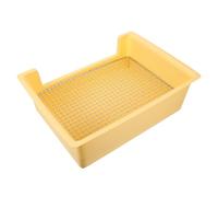 ULTECHNOVO Rabbit Toilet Rabbit Litter Tray Plastic Metal Rectangular Yellow with Safe Edges for Toilet Training Hamster Guinea Pig Home Kitchen