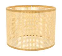 ULTECHNOVO Rattan Pendant Light Shade, Rattan Woven Lampshade, 16x16cm, Khaki, Round, Semi Flush Mount, Soften the Lights, Household Decoration, 1pc